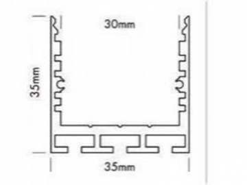 قطاعات ألومنيوم لشريط إنارة LED