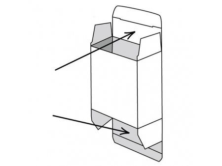 علبة كرتون مطوية (Tuck End) Tuck End Box, Paperboard Folding Carton