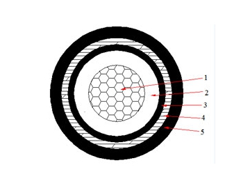 كابلات الجهد المنخفض المعزولة NAYBY من 0.6 إلى 1 ك.ف                     0.6/1 kV NAYBY Cable (AL/PVC/STA/PVC)