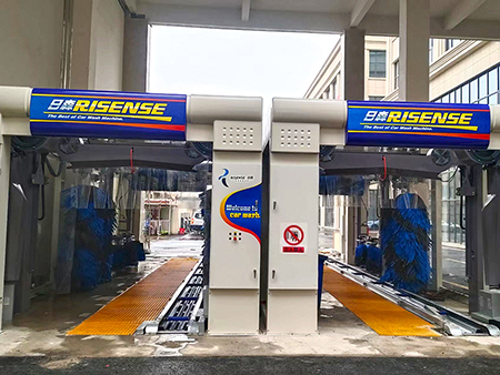مغسلة سيارات أوتوماتيكية نفقية بتسع فرش  Tunnel Car Wash Equipment CC-690