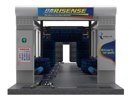 مغسلة سيارات أوتوماتيكية نفقية بـ 14 فرشة Tunnel Car Wash Equipment