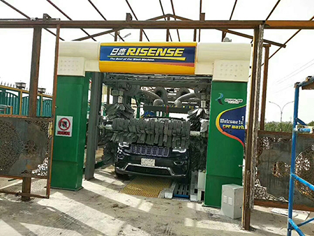 مغسلة سيارات أوتوماتيكية نفقية بـ 14 فرشة Tunnel Car Wash Equipment