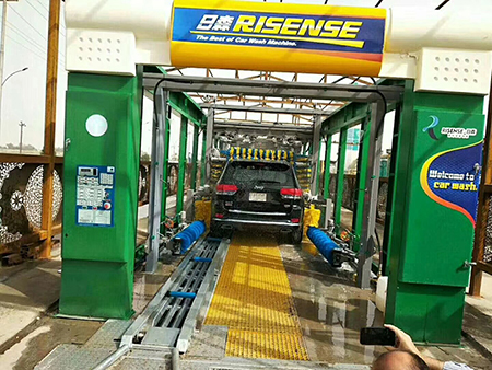 مغسلة سيارات أوتوماتيكية نفقية بـ 14 فرشة Tunnel Car Wash Equipment
