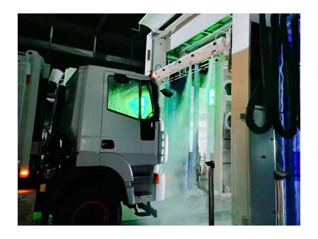 نظام غسل الباص خلال القيادة، CB-750 (خمس فرش)  Drive Through Bus Wash System CB-750 (5-Brush)