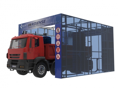 مغسلة باصات وشاحنات بأربع فرش  Drive-Through Bus Wash System