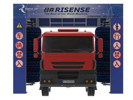 مغسلة باصات وشاحنات بأربع فرش  Drive-Through Bus Wash System
