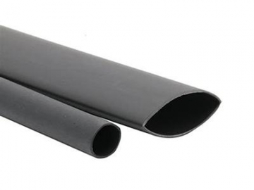 غلاف حراري عازل نصف صلب، طبقة واحدة SR230 (لون أسود، نسبة الانكماش 1:3)  Semi-Rigid Single Wall Heat Shrink Tubing