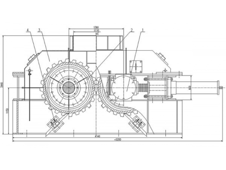 كسارة دورانية Toothed Roll Crusher