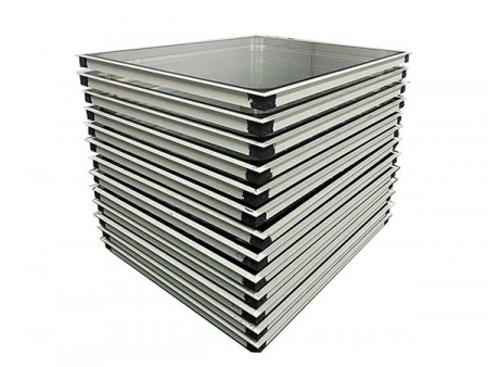 نوافذ غرف نظيفة بزجاج مزدوج للعزل  Double-Glazed Cleanroom Windows