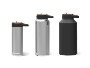 ترمس ماء حافظة للحرارة من فولاذ مقاوم للصدأ مع غطاء قابل للحمل  Stainless Steel Thermal Insulated Bottle with Portable Handle