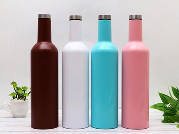 قارورة معدنية حافظة للحرارة مع ألوان متعددة  Different Color Thermal Insulated Stainless Steel Flask