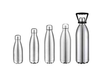 قارورة ماء حافظة للحرارة ستانليس ستيل مع لون لامع  Stainless Steel Vacuum Water Bottle with Gloss Finish