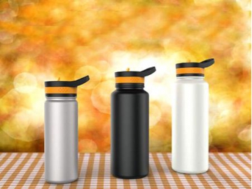 قارورة فاكيوم من الفولاذ المقاوم للصدأ مع شفاطة شرب  Stainless Steel Vacuum Bottle with Straw