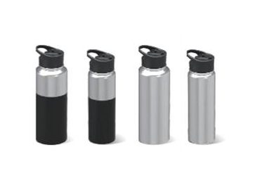 مطرة شرب حافظة للحرارة ستانلس ستيل مع شفاطة شرب  Vacuum Flask Stainless Steel Water Bottle with Straw