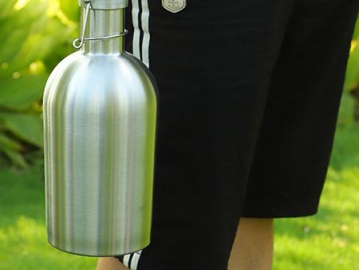 حافظة مشروبات وماء شعير من ستانلس ستيل ذات سعة كبيرة  Stainless Steel Large Capacity Beer Growler