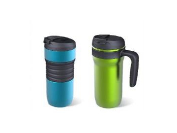 قدح حافظ للحرارة من ستانلس ستيل مع غطاء قابل للحمل  Stainless Steel Thermos Insulated Tumbler with Portable Handle