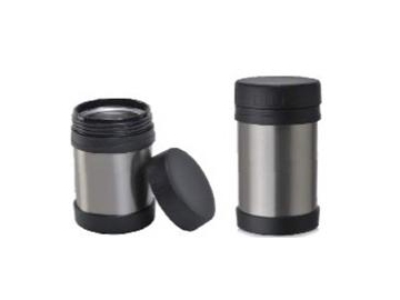 وعاء طعام حافظ للحرارة ستانلس ستيل مع غطاء قابل للحمل  Stainless Steel Vacuum Food Flask with Portable Handle