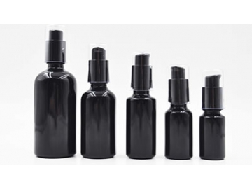 القارورة الزجاجية بلون بنفسجي أسود  Violet Black Glass Bottles & Jars