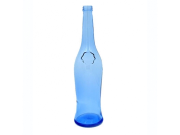 قارورة زجاجية زرقاء  Blue Glass Bottle