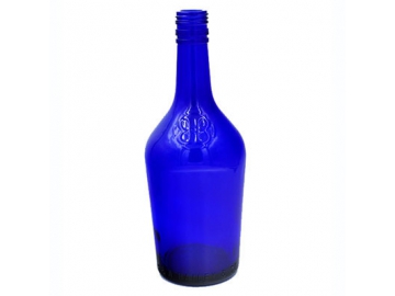 قارورة زجاجية زرقاء  Blue Glass Bottle