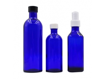 قارورة زجاجية زرقاء  Blue Glass Bottle