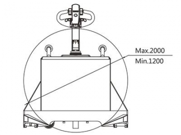 نقالة طبالي كهربائية للرولات، QBA20Z  Reel Handling Pallet Truck