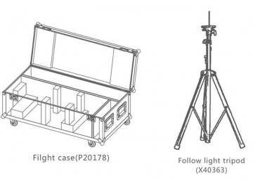 كشاف تتبع ليد إضاءة بقعية للمسرح  LED Follow Spot Light