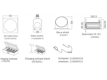 كشاف ليد بروفايل للإضاءة المركزة موديل SS818SW/SC  LED Profile Spot Light