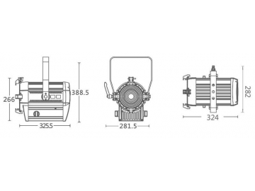 كشاف فريزنال LED موديل SS810SW HD/SC HD  LED Fresnel Light