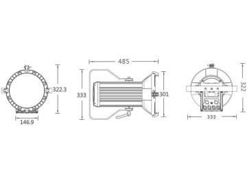 كشاف فريزنال LED موديل SS811SSW HD/SC HD  LED Fresnel Light