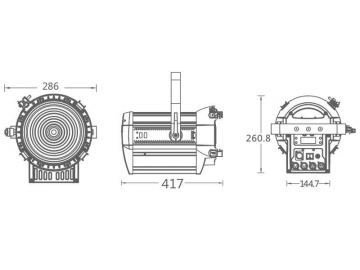 كشاف فريزنال LED موديل SS815XAL  LED Fresnel Light