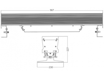 كشاف ليد بار للإضاءة النقطية للمسرح موديل SS356XAL  LED Spot Light Bar