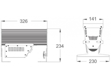 كشاف ليد بار للإضاءة النقطية للمسرح موديل SS366XAL  LED Spot Light Bar