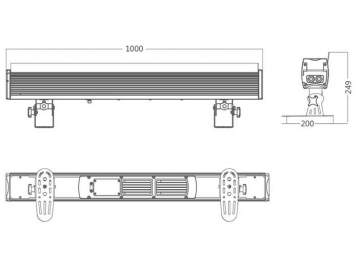 كشاف ليد بار لإضاءة المسرح موديل SS359XCET  LED Bar Light