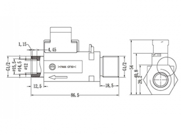 حساس تدفق الماء نوع عوامة    Float Type Water Flow Switch