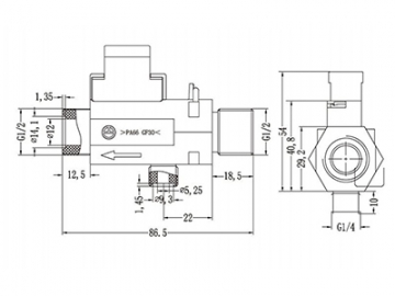 حساس تدفق الماء نوع عوامة    Float Type Water Flow Switch