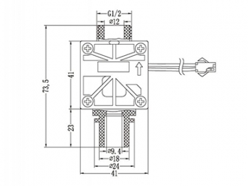 حساس تدفق الماء قلاب     Flap Water Flow Switch