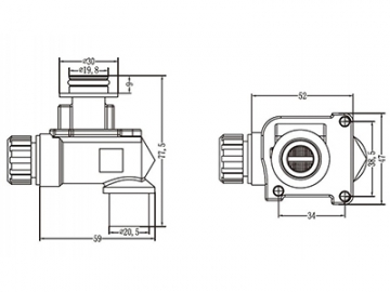 صمام تحكم وحساس درجة حرارة المياه الداخلة    Inlet Control Valve and Temperature Probe