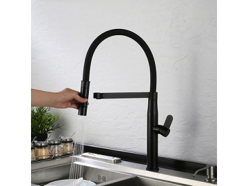 خلاط مطبخ بمظهر أسود مطفي SW-KF011                     Kitchen Faucet