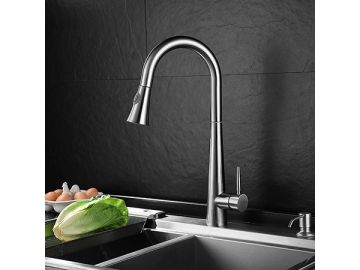 خلاط مطبخ مقبض واحد بفوهة قابل للسحب SW-KFS005                     Kitchen Faucet
