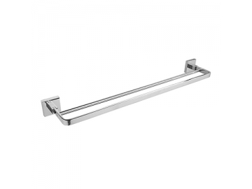 حاملة مناشف مزدوجة بمظهر الكروم SW-TR007                     Towel Bar