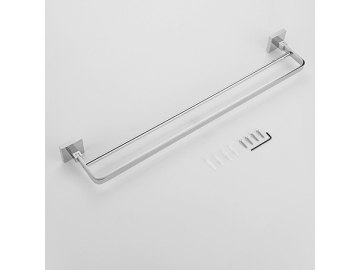 حاملة مناشف مزدوجة بمظهر الكروم SW-TR007                     Towel Bar