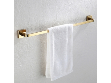 حاملة مناشف فردية بمظهر ذهبي مصقول SW-TR008                     Towel Bar