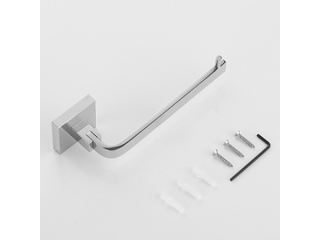 حاملة مناديل حمام معدنية دوارة مثبتة على الجدار SW-PTH001                     Wall Mount Metal Bathroom Rotating Toilet Tissue Paper Holder