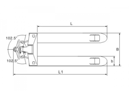 عربة طبالي شوكية يدوية / عربة نقل طبليات، KX-SDC20/25/30  Hand Pallet Truck