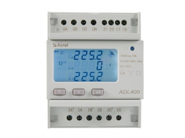 عداد كهرباء يركب على سكة DIN موديل ADL400                                             DIN Rail Energy Meter