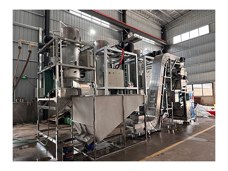 ماكينة تعبئة الثلج مع وحدة وزن خطية برأسين، سلسلة SK-L520  Ice Packaging Machine with 2 Head Linear Weigher, SK-L520