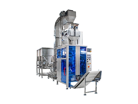 ماكينة تعبئة الثلج مع وحدة وزن خطية برأسين، سلسلة SK-L720  Ice Packaging Machine with 2 Head Linear Weigher, SK-L720