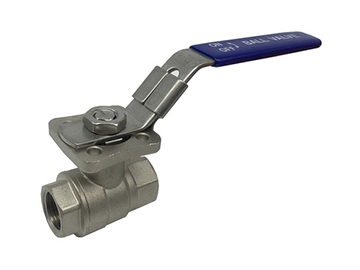 محبس كرة قطعتين SS 316 مع قاعدة تثبيت ومقبض منفصل  Ball Valve with ISO5211 Mounting Pad 2 Piece