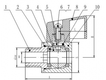 محبس كرة استانلس ستيل صغير  Stainless Steel Mini Ball Valve